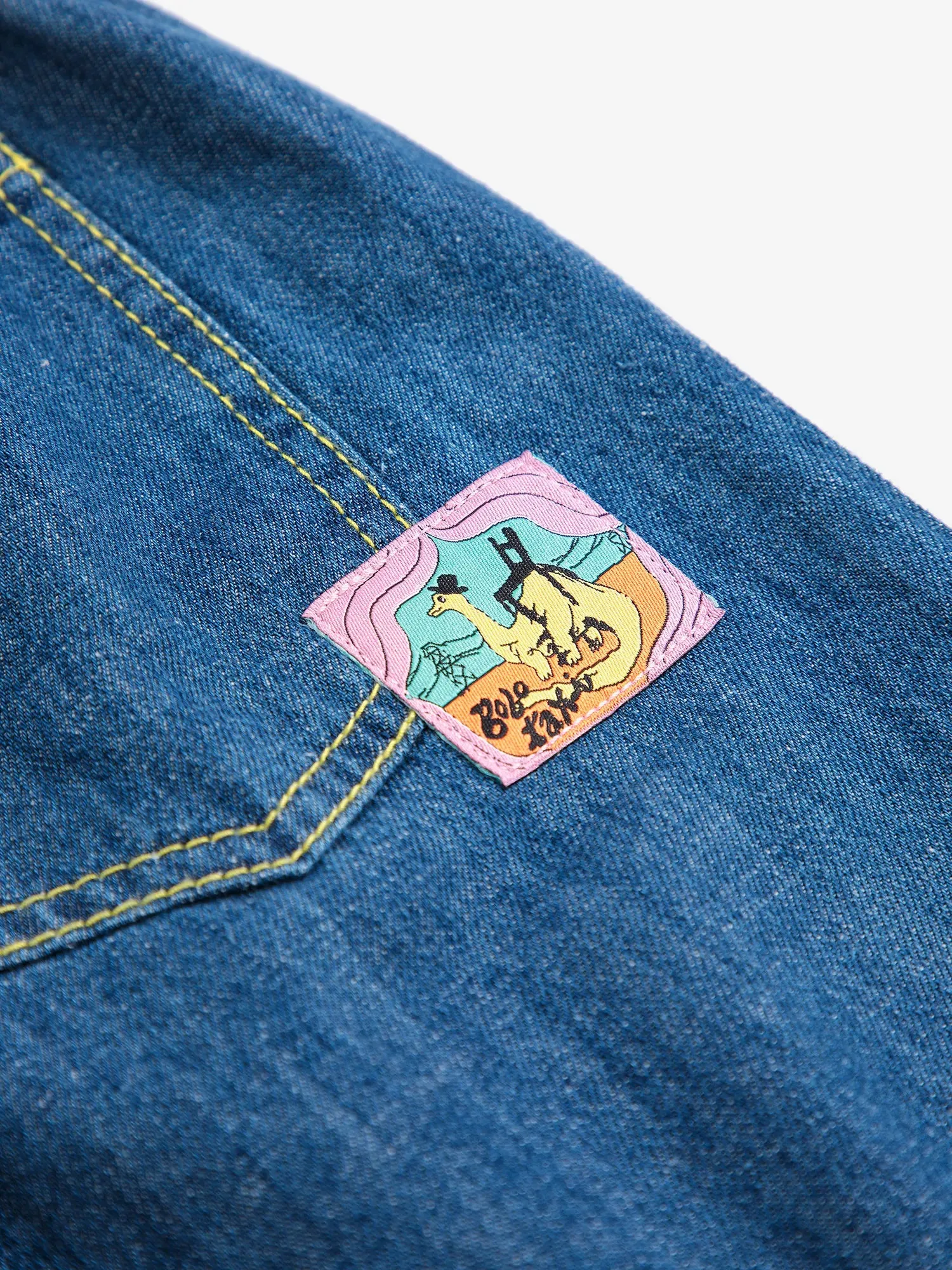 Bobo Choses Taxi Saurus Tag denimbukser midnight blue 2-3Y