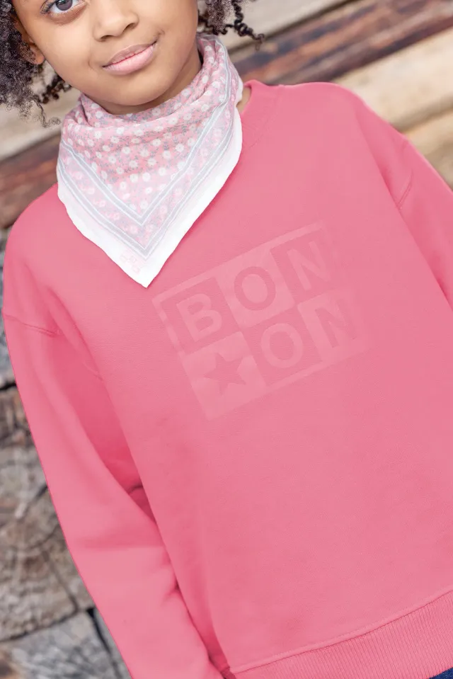 Bonton Smile Logo sweatshirt lyserød bomuld