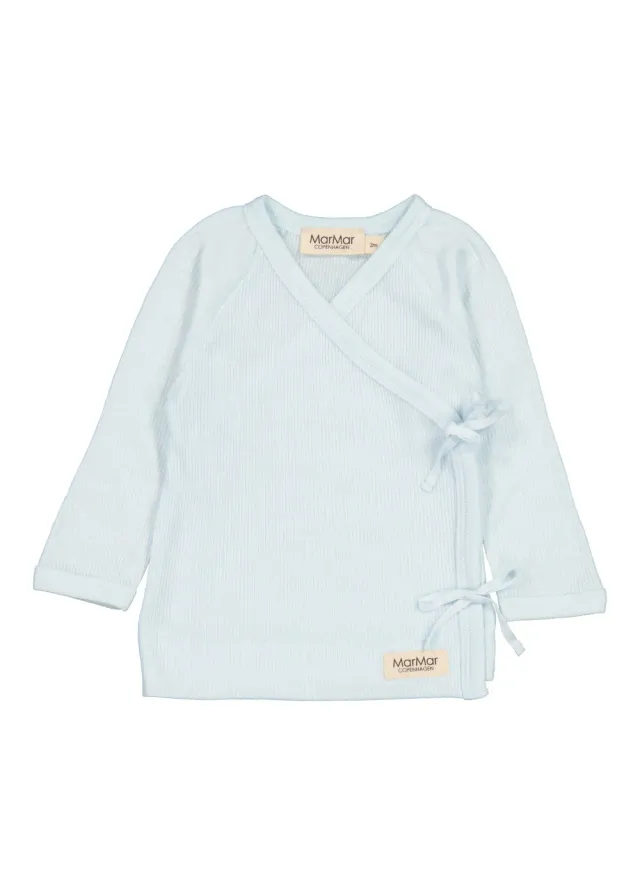 MarMar Tut Wrap LS uld bluse Icecube merino