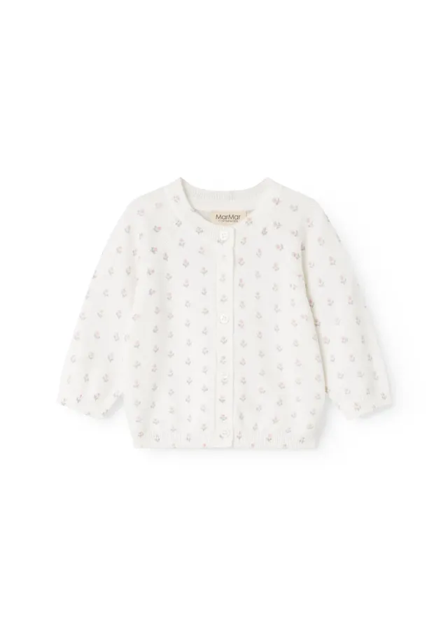 MarMar Jeans Taki Strikcardigan Flower Stripe blomstret