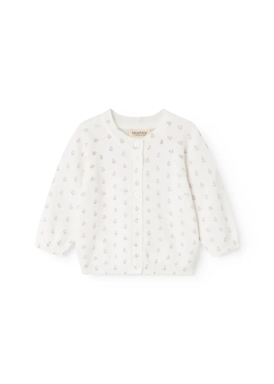 MarMar Jeans Taki Strikcardigan Flower Stripe blomstret