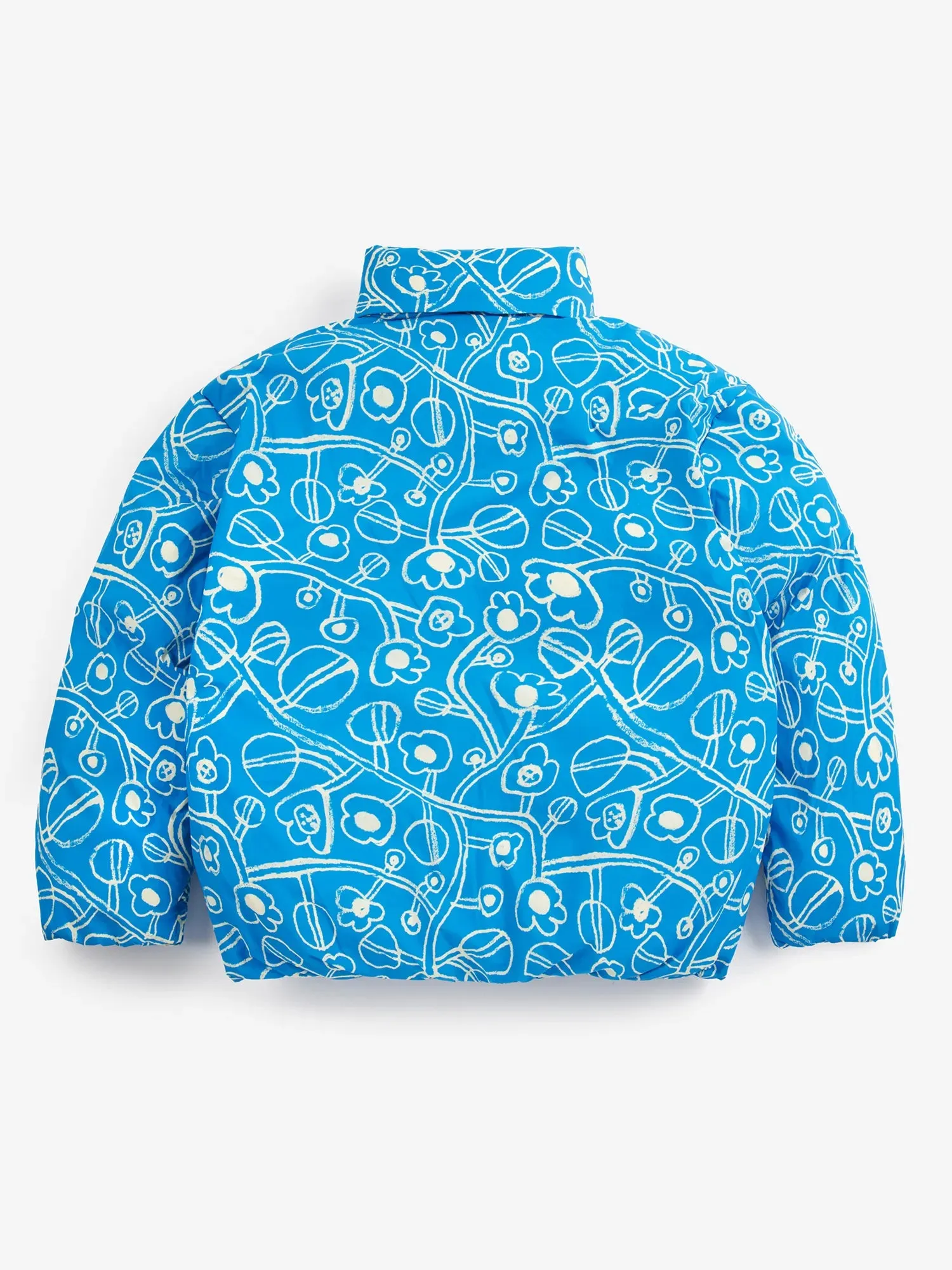 Bobo Choses Sketchy Flowers All Over anorak blå 6-7 år genbrug