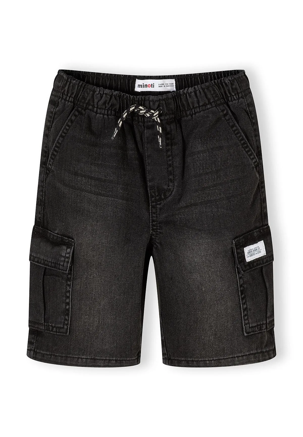 Minoti 44945 cargo jeansshorts til drenge 2-pak