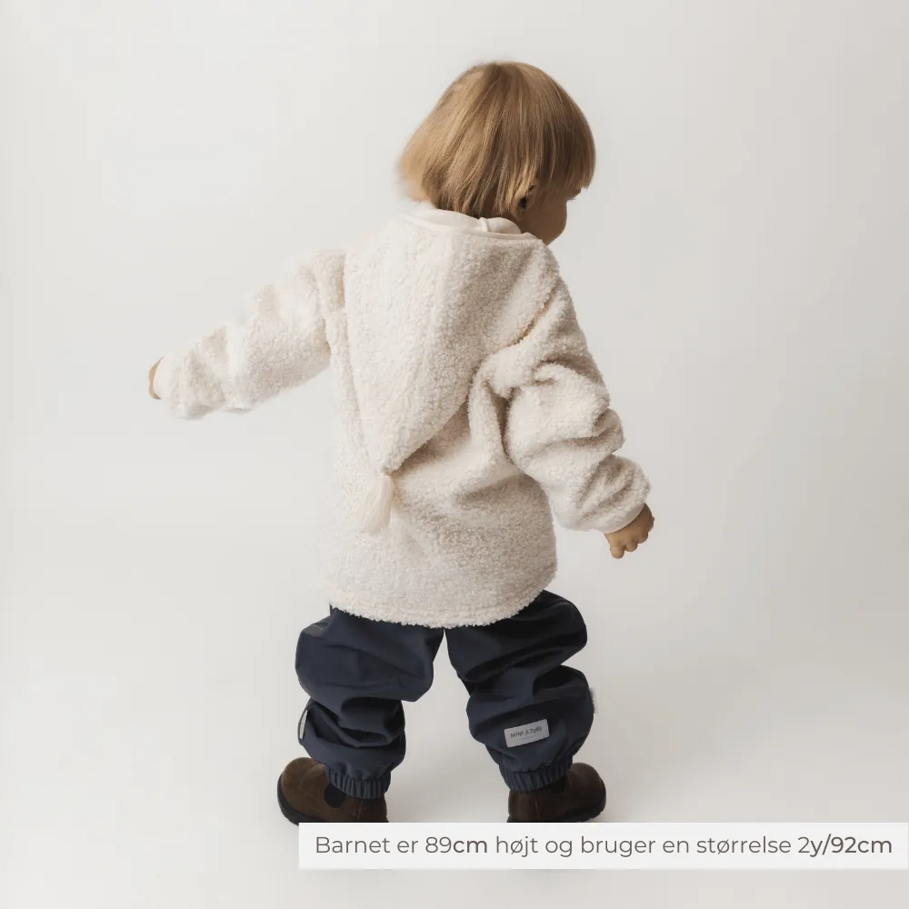 MINI A TURE Matliff teddyfleece jakke Angora cream genanvendt