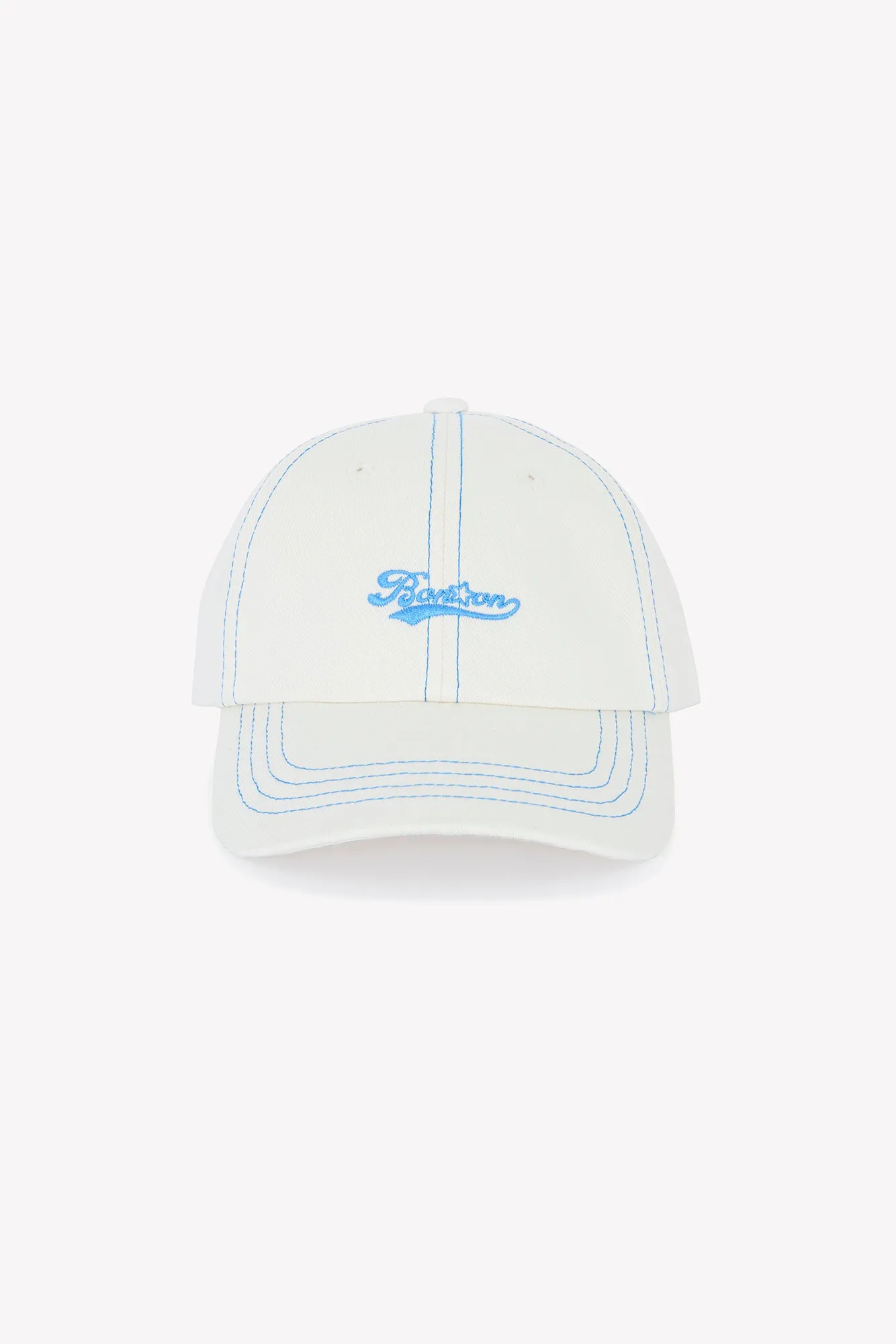 Bonton Signature Bleu Moyen kasket ecru TU broderet