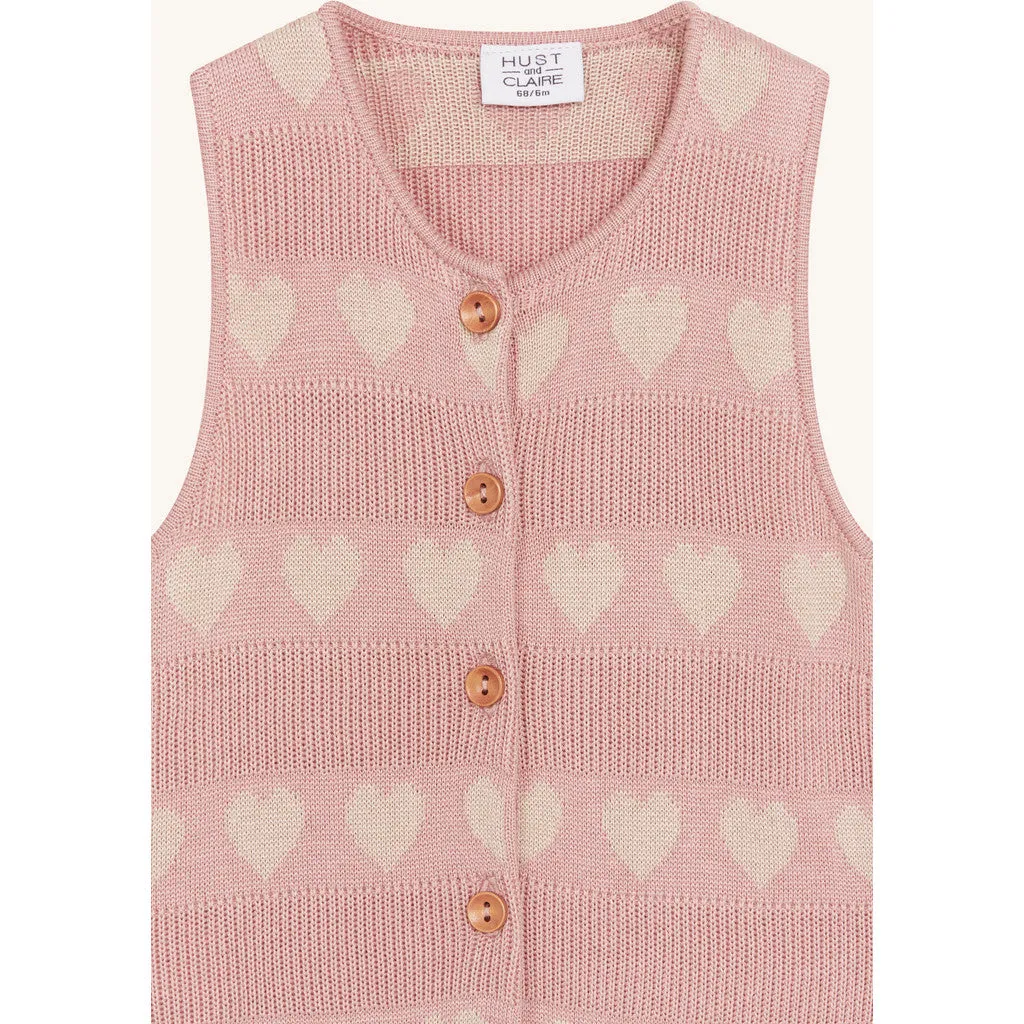 Hust & Claire HCMonly Jacquard heldragt dusty rose