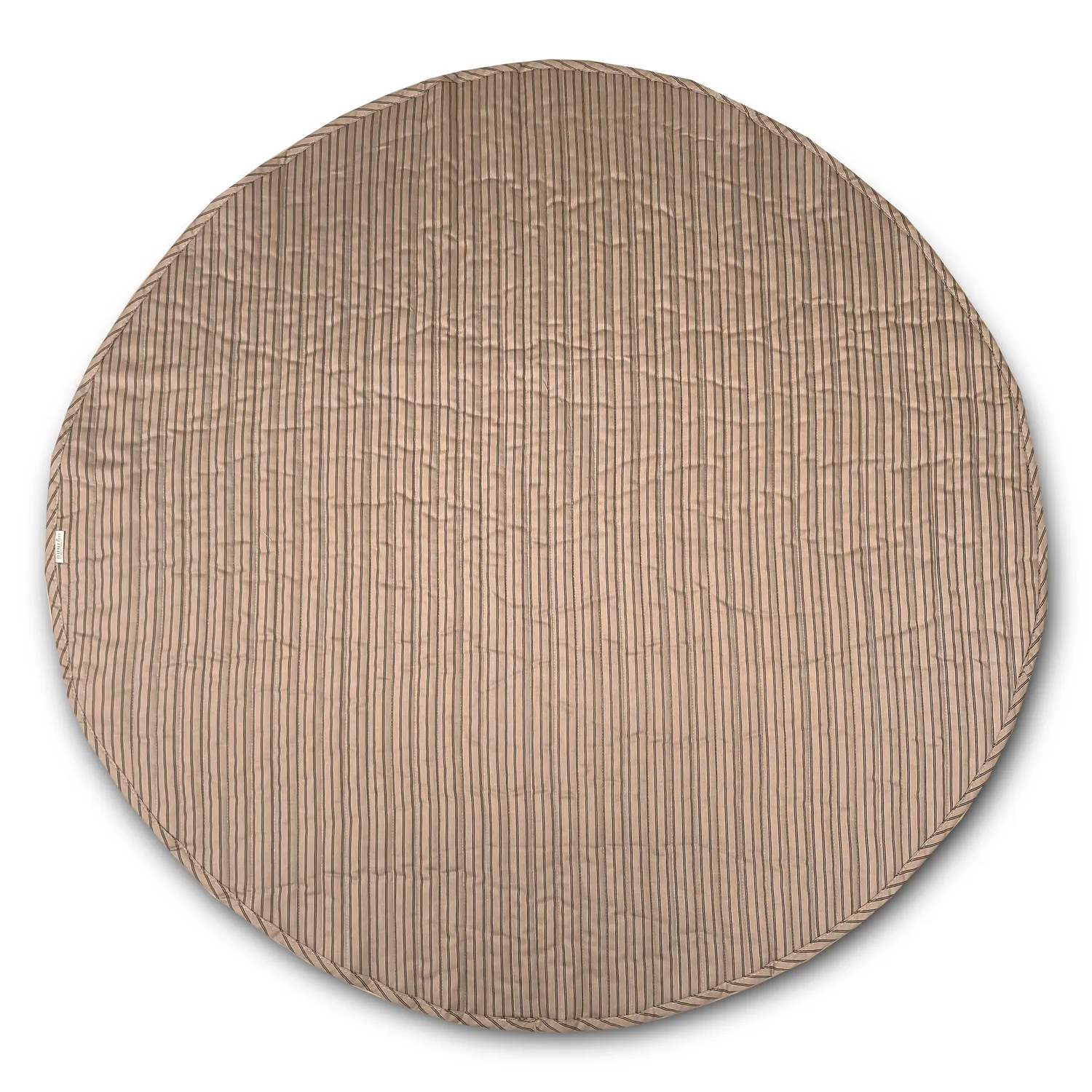 nuuroo Ola legetæppe Ø100 cm Cream stripe økologisk bomuld