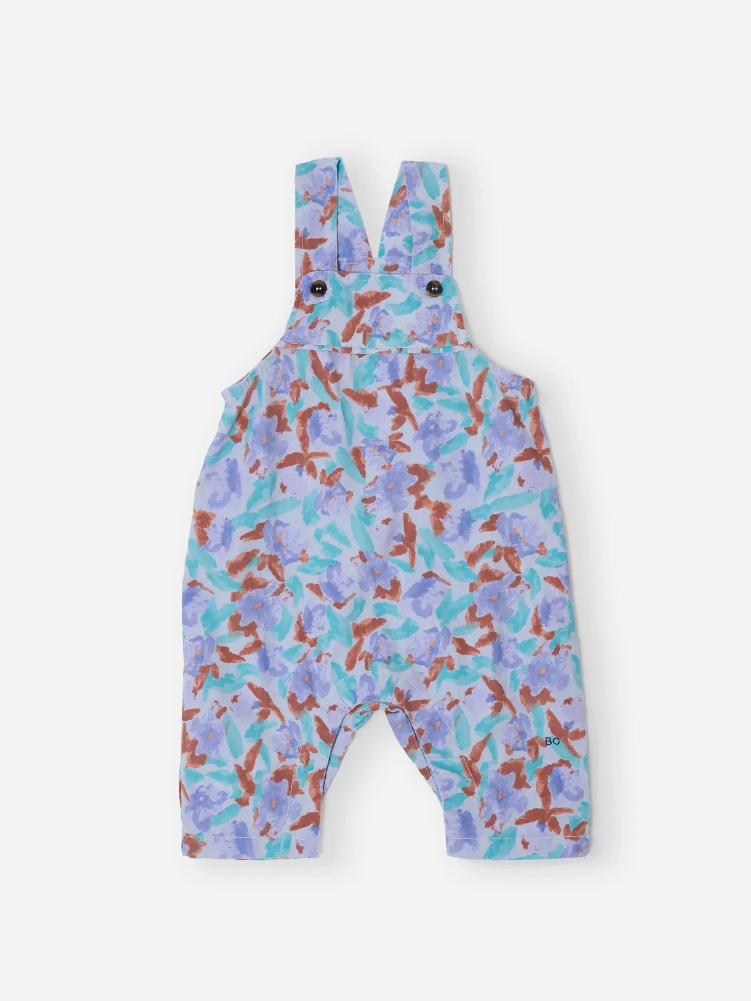 Bobo Choses Watercolor overall baby offwhite fløjl
