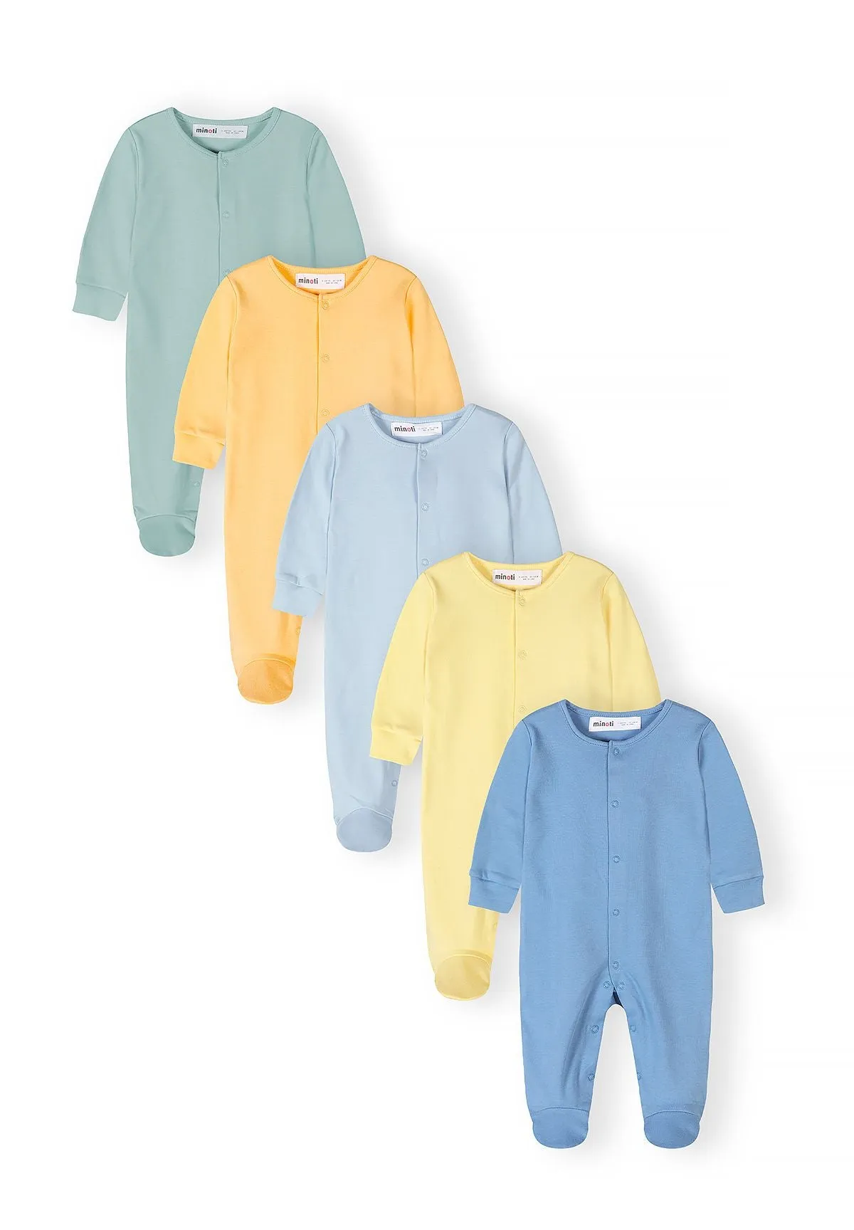 Minoti 44540 sparkdragt pastelblå 5-pak til baby