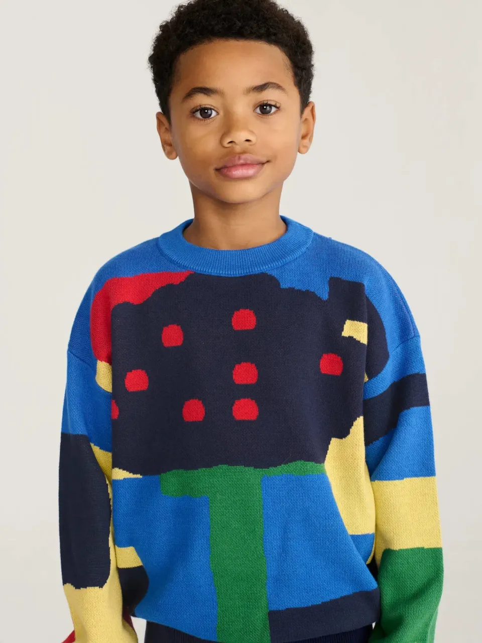 Bobo Choses Paint Forest striktrøje 2-13 år jacquard