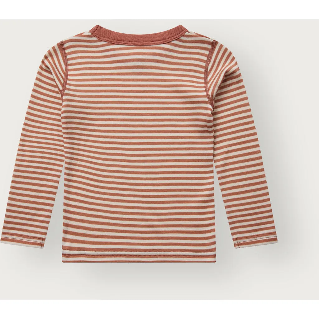Hust & Claire Abba Silky langærmet bluse autumn uld