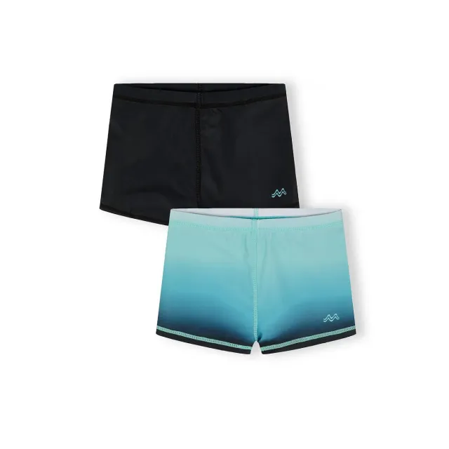 Minoti 44520 badeshorts 2-pak sort blå drenge