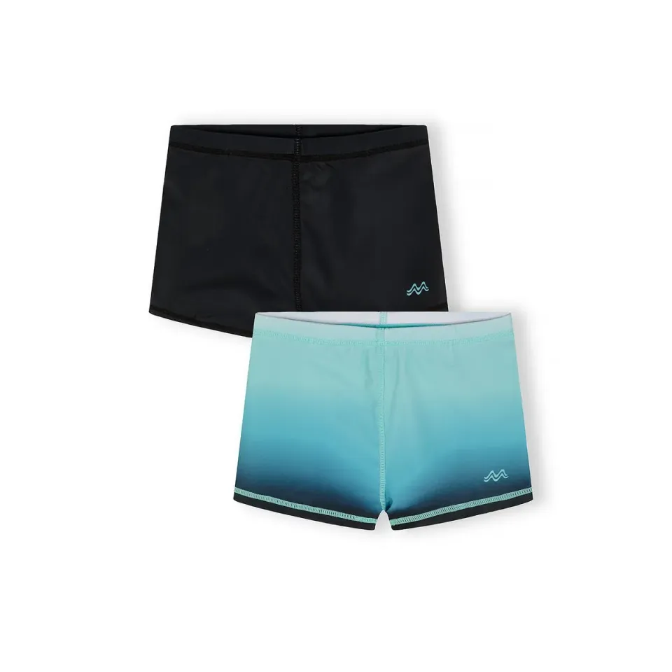 Minoti 44520 badeshorts 2-pak sort blå drenge