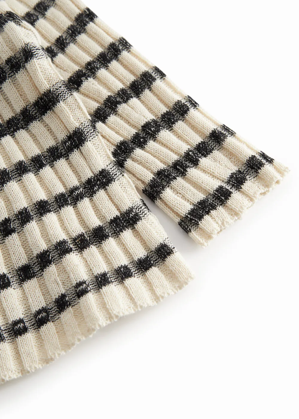 MarMar Tob B cardigan Off White Stripe strik