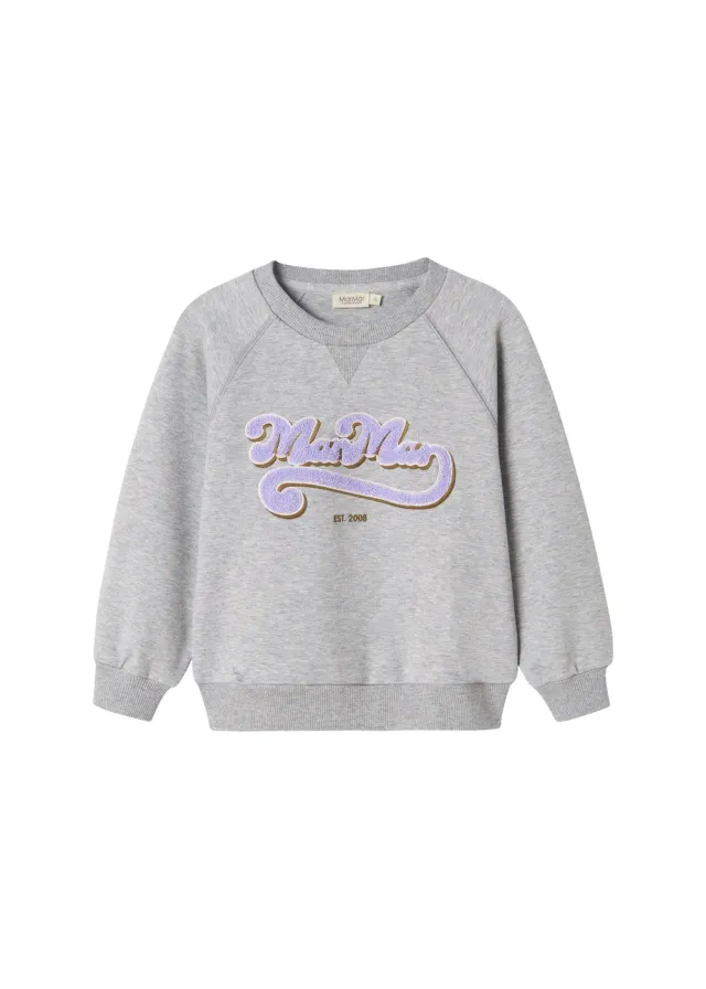 MarMar Theos Bluse Lavender Logo sweatshirt
