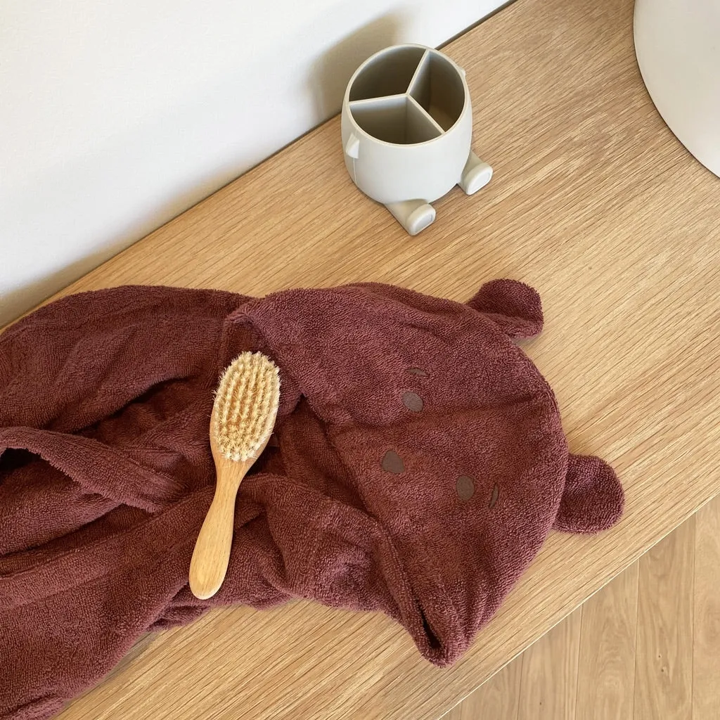 nuuroo Achaia badekåbe Mahogany økologisk frotté