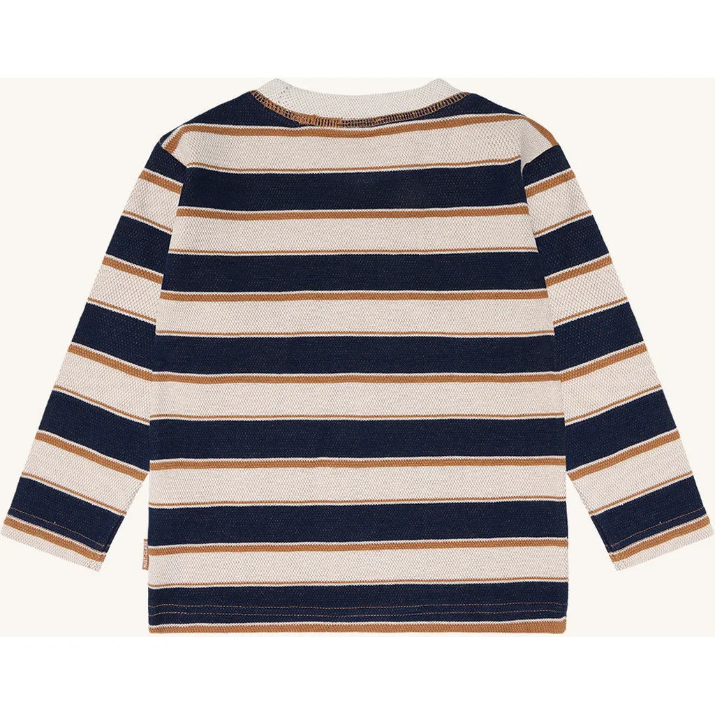 Hust & Claire HCAnton Trails bluse french oak stribet