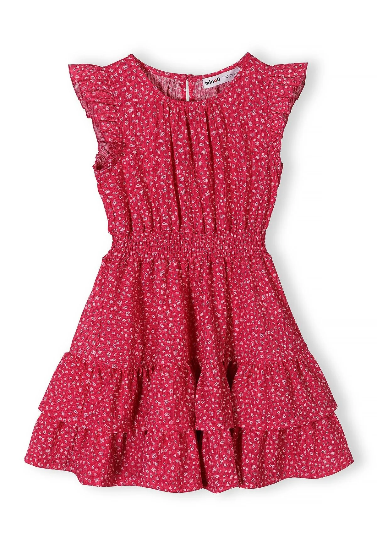 Minoti 44646 kjole rosa blomstret