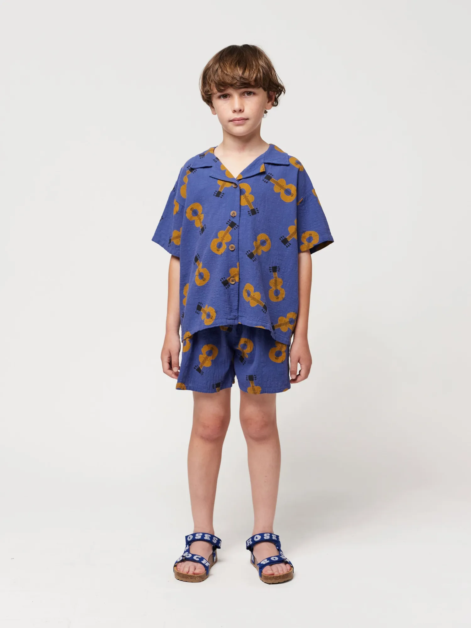 Bobo Choses Acoustic Guitar shorts navy bomuld