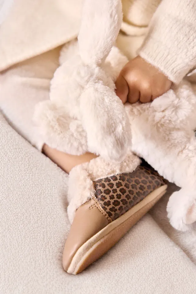 Bonton Doudou Fourré hjemmesko leopard