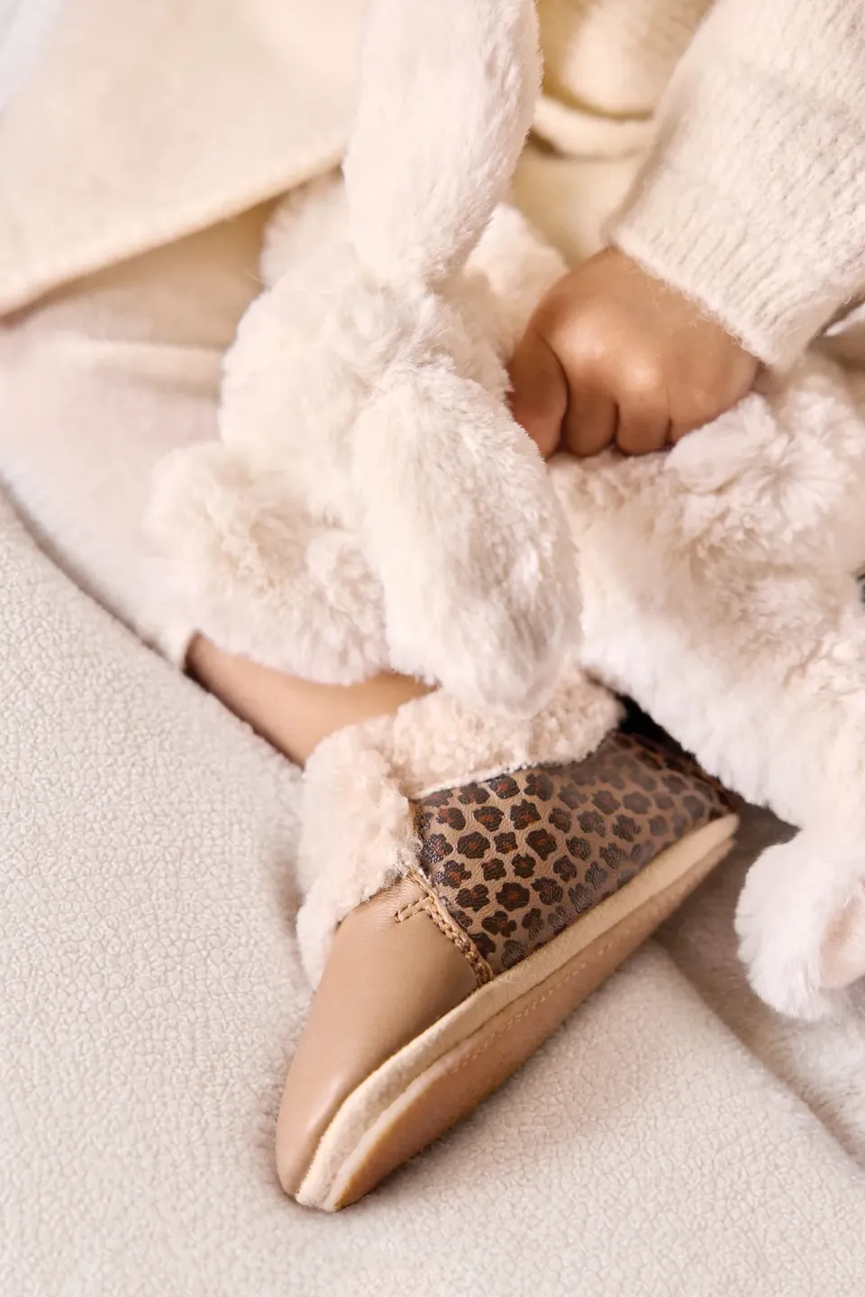 Bonton Doudou Fourré hjemmesko leopard