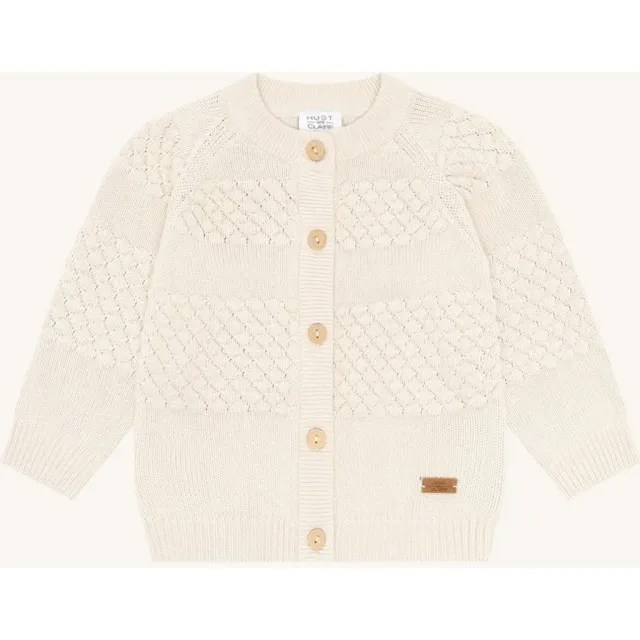 Hust & Claire HCCuno Knit Bubble cardigan Sandshell