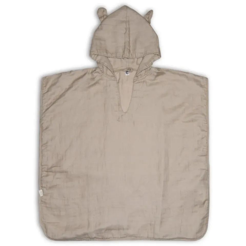 nuuroo Flor musselin poncho Natural økologisk