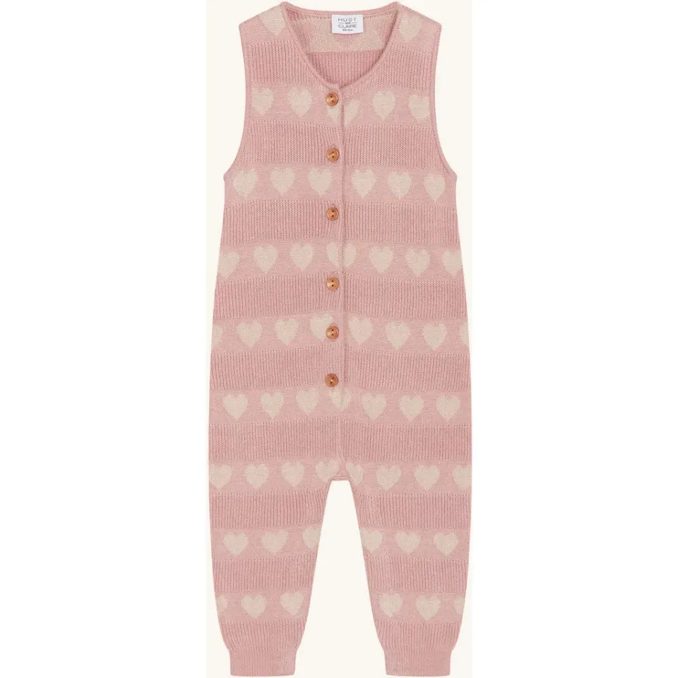 Hust & Claire HCMonly Jacquard heldragt dusty rose