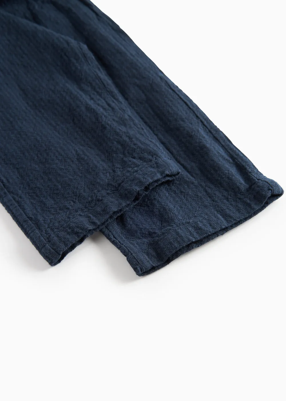 MarMar Plano bukser Dark Blue Stripe chambray