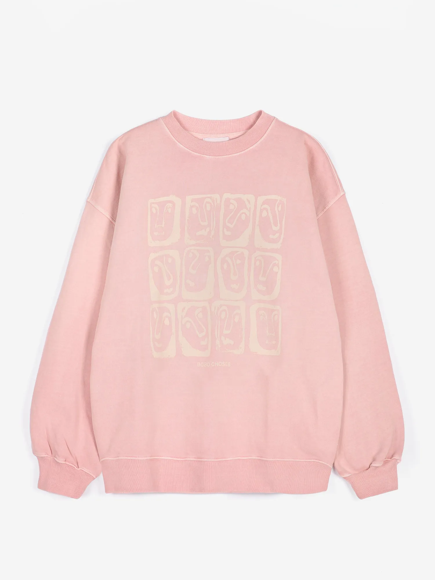 Bobo Choses Monster Moodboard sweatshirt XS lyserød