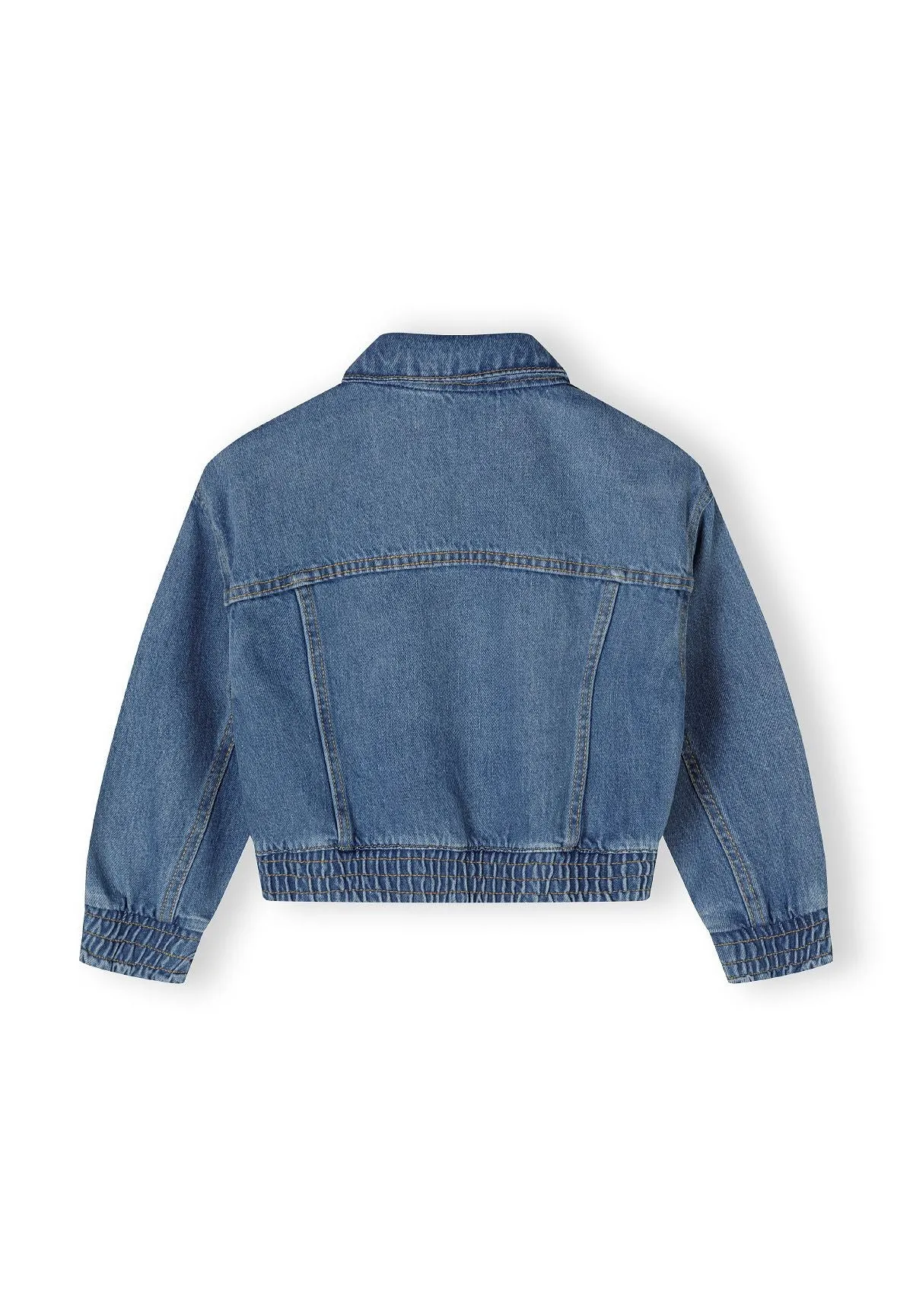 Minoti 42711 jeansjakke blå kort piger