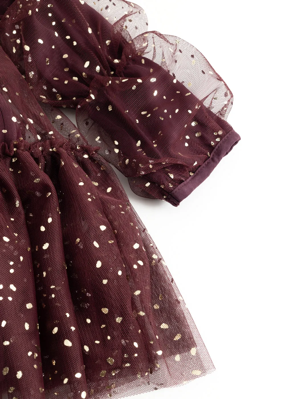 MarMar Dionne kjole Deep Mulberry tyl