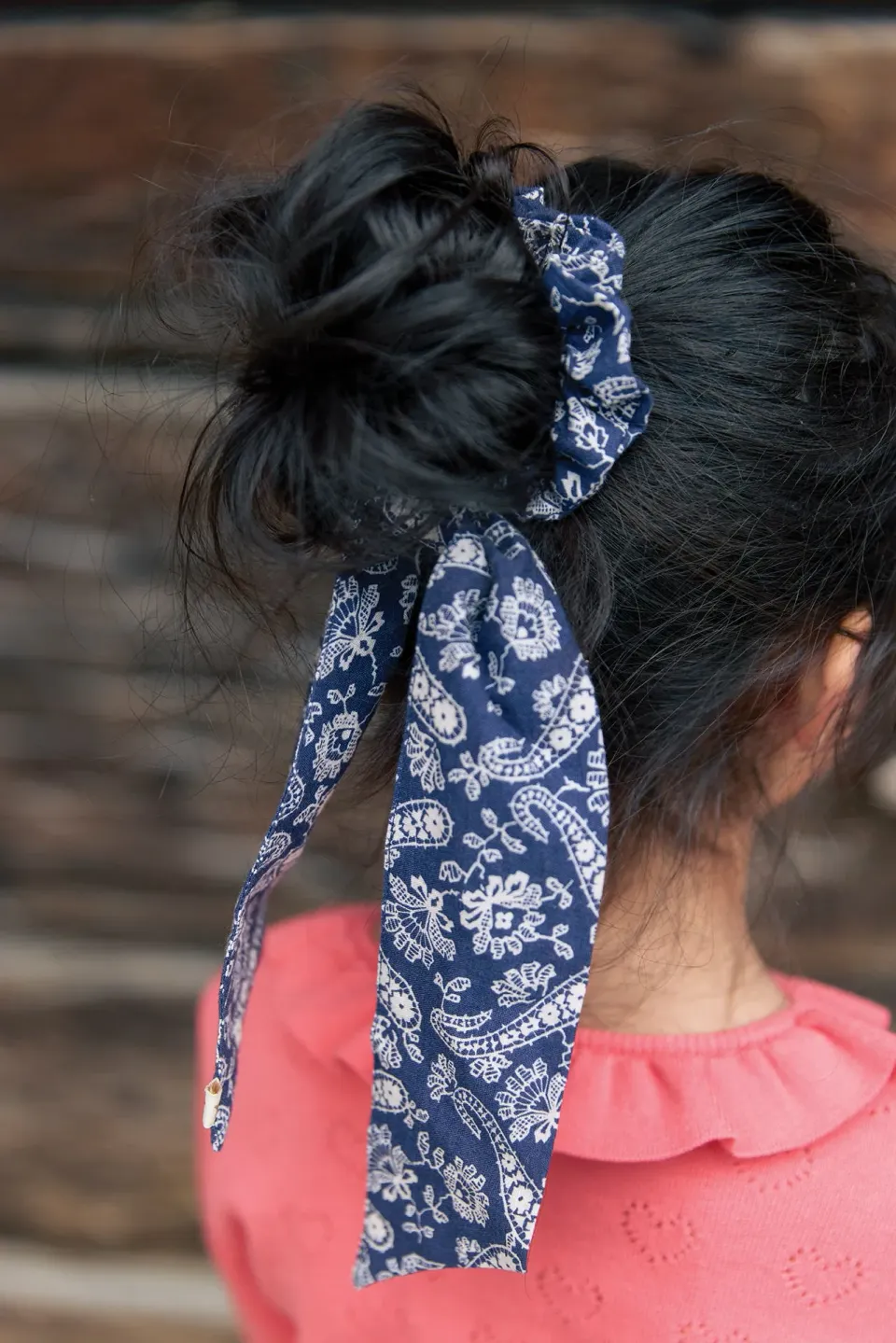 Bonton Bandana scrunchie hårelastik bomuld one size