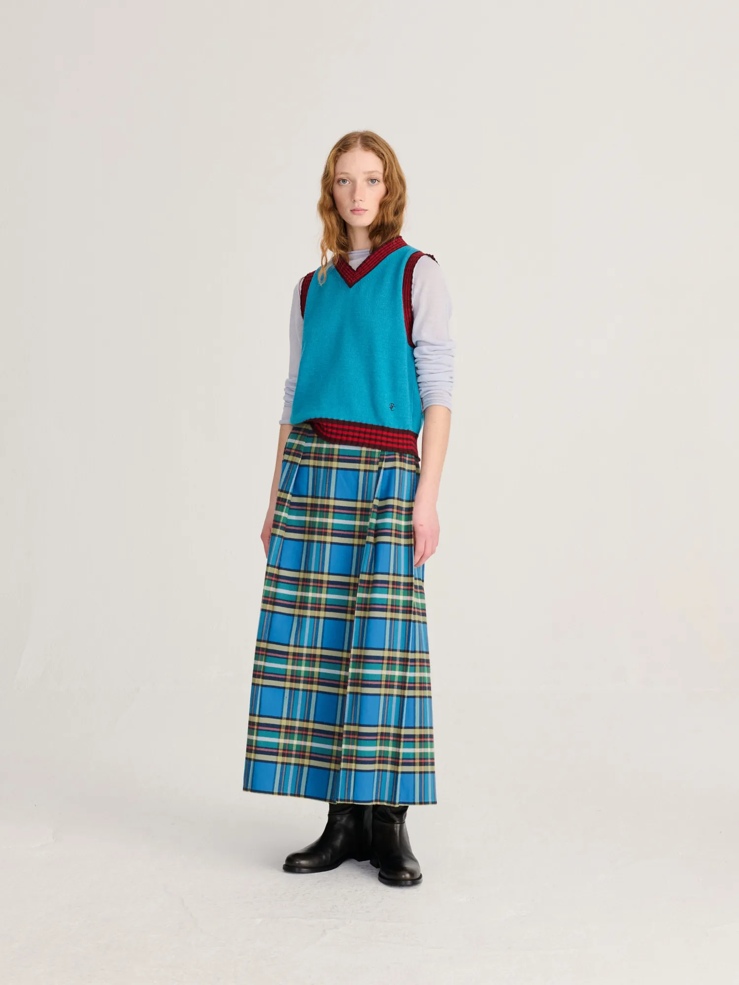 Bobo Choses All About Monsters strikvest bla uldblanding XS-XL