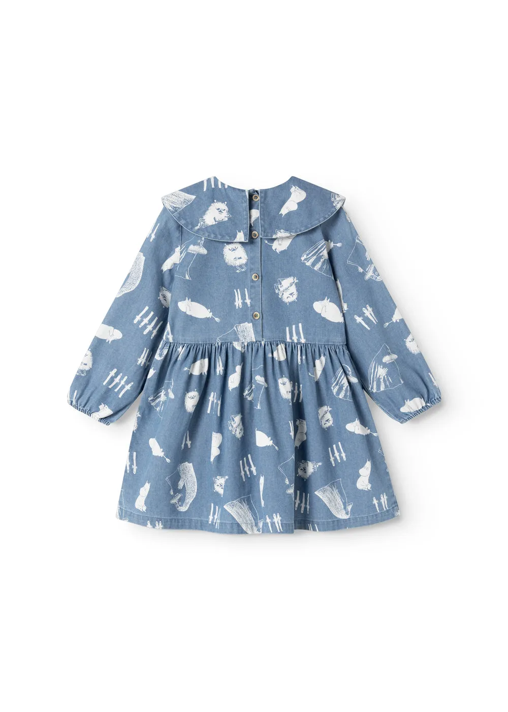 MarMar Dalva kjole Moomins denim langærmet