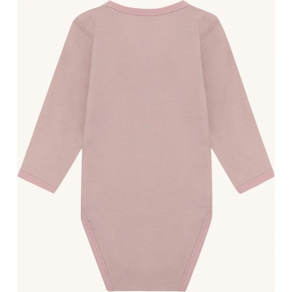 Hust & Claire Baloo Teddy body Dusty Rose uld bambus
