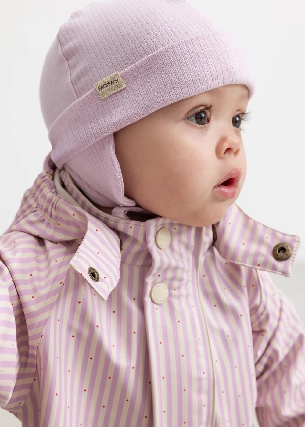 MarMar Orion regndragt Pink Stripe genanvendt