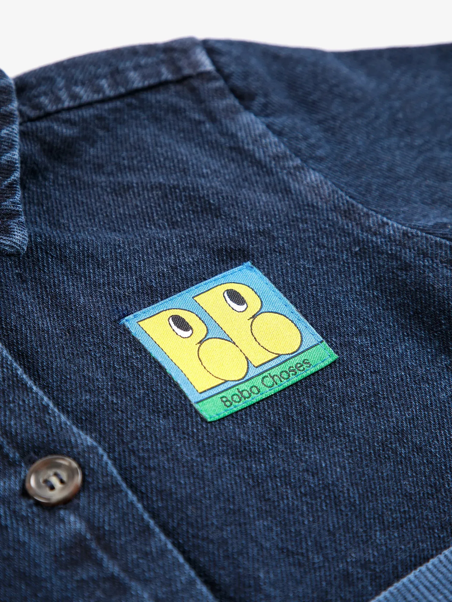 Booo Bo Choses Tag denimskjorte midnatsblå baby