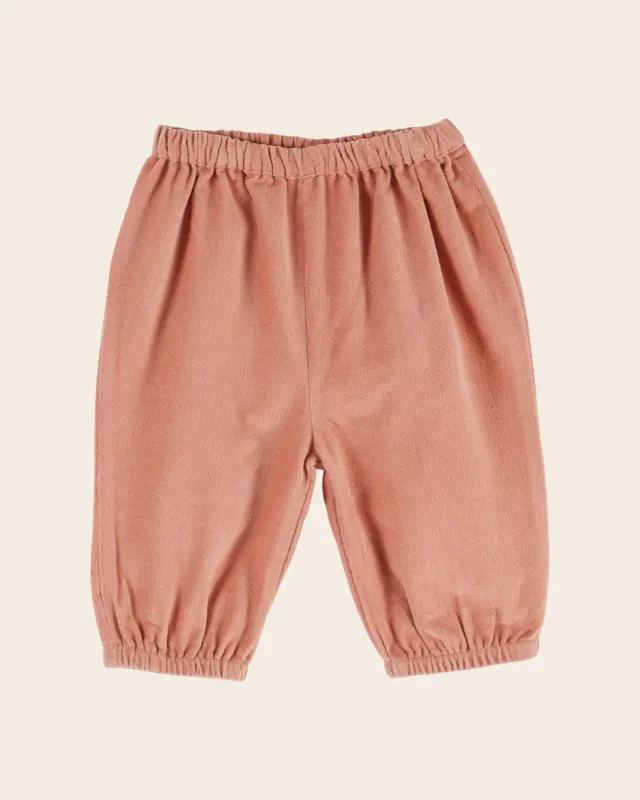 Emile et Ida Sakura babybukser rosa fløjl