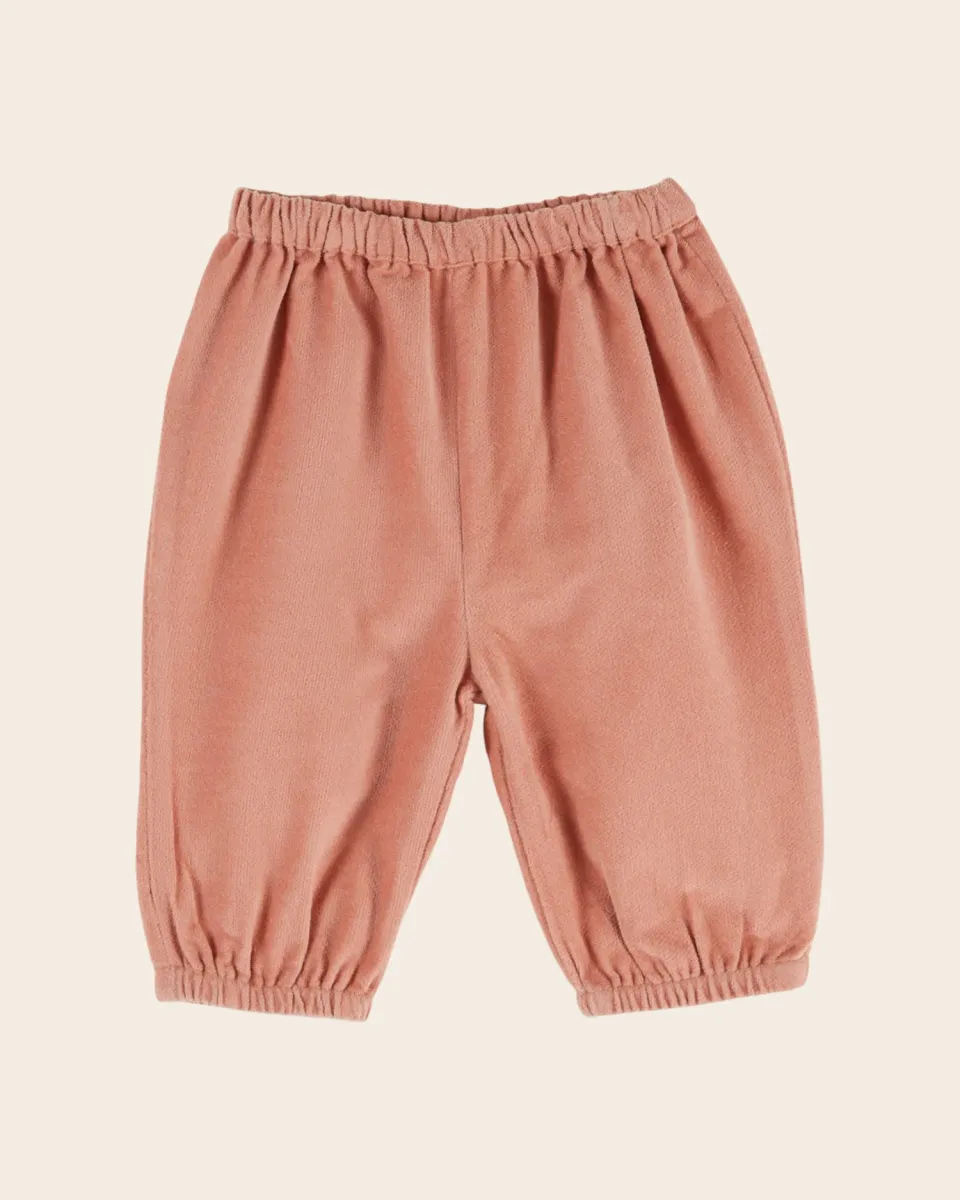Emile et Ida Sakura babybukser rosa fløjl