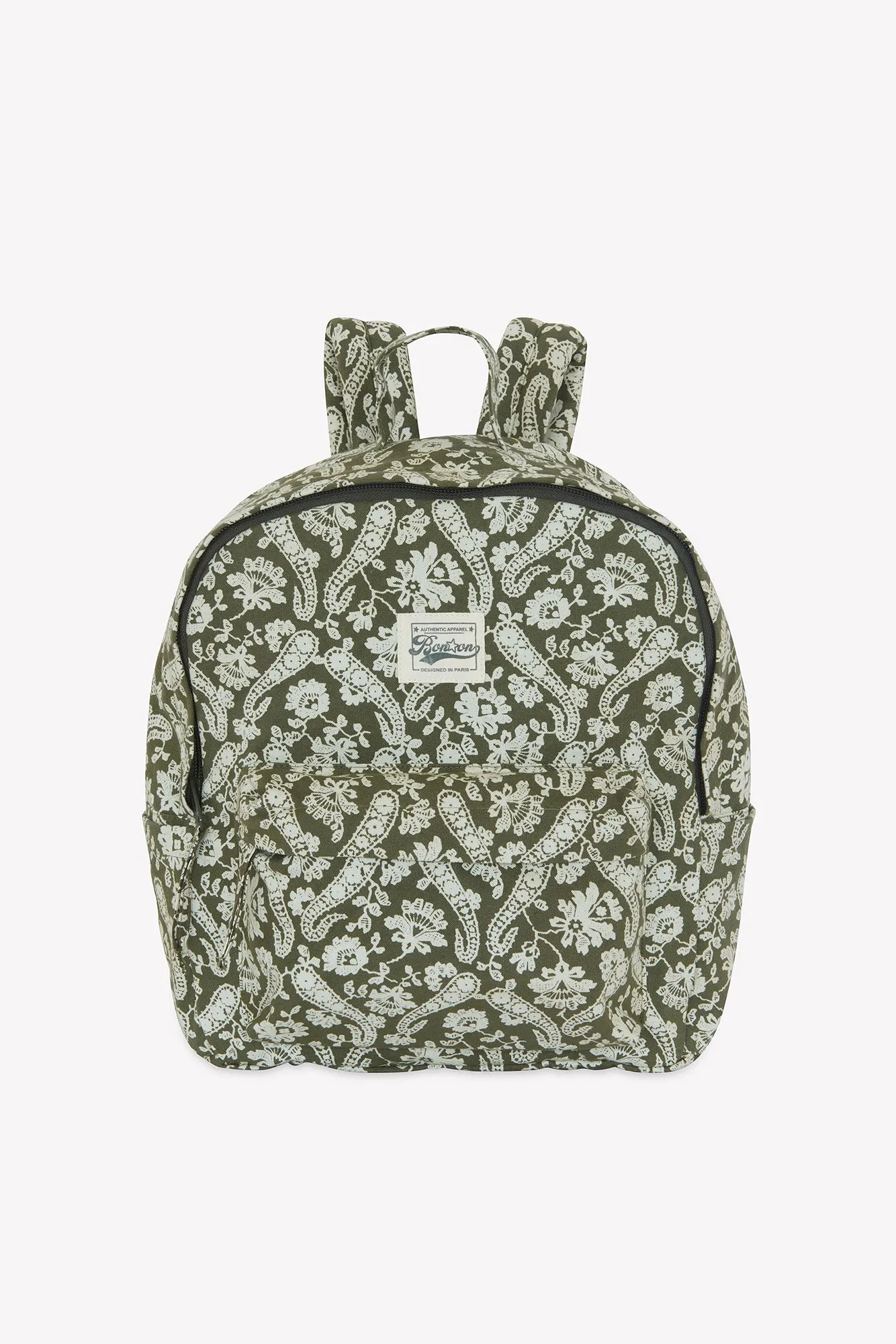Bonton Bandana rygsæk grøn bomuld 28 cm