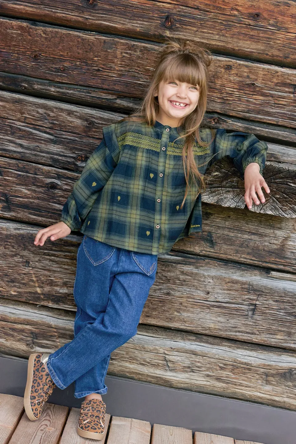 Bonton Duck jean rå denim blå 6A
