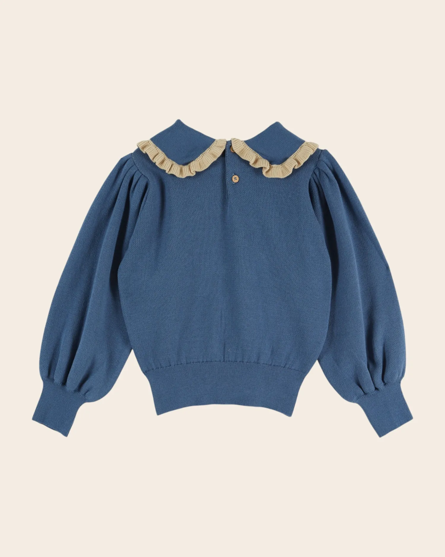 Emile et Ida pullover får blå økologisk