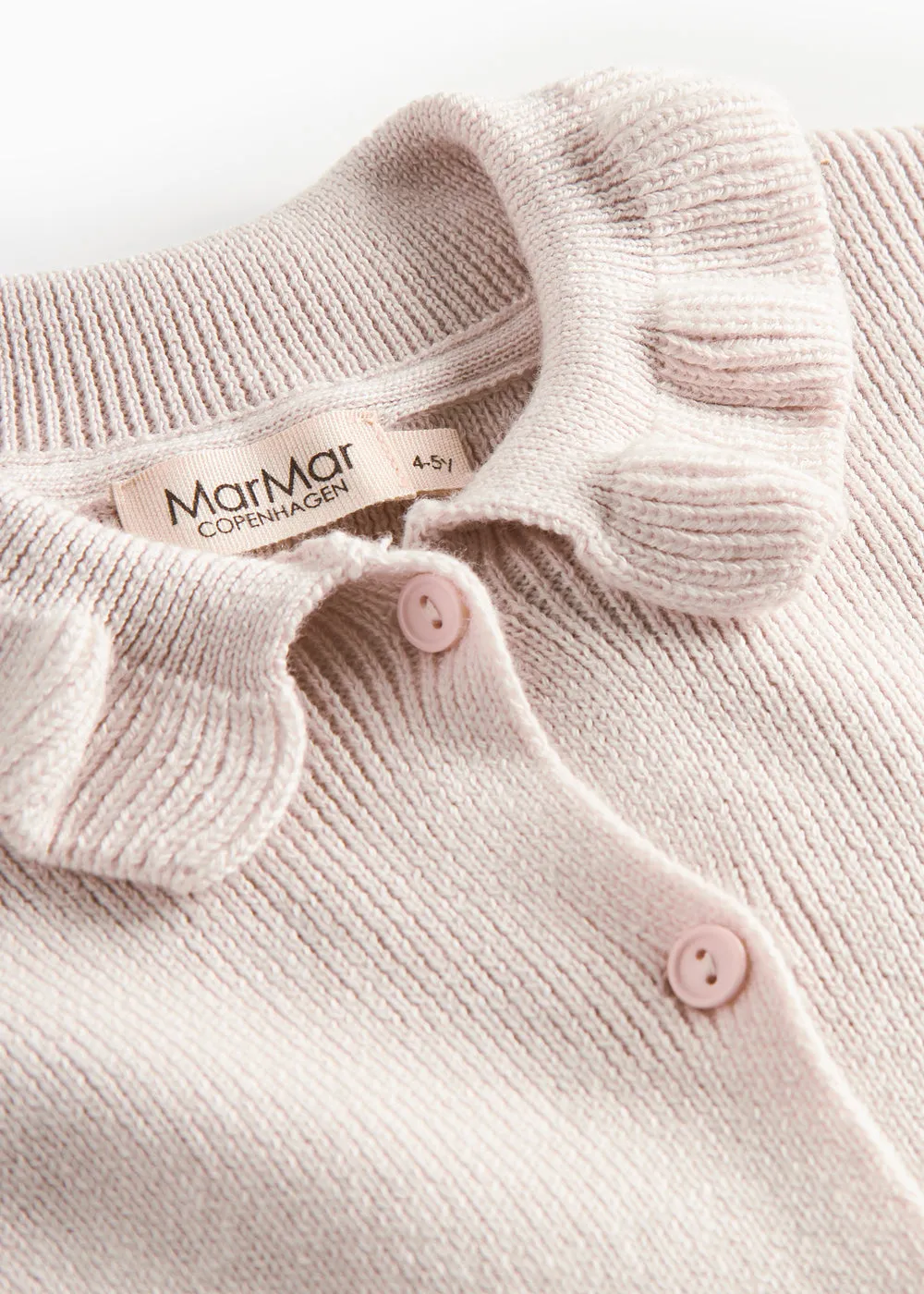 MarMar Tilda strikcardigan vanilla uldblanding