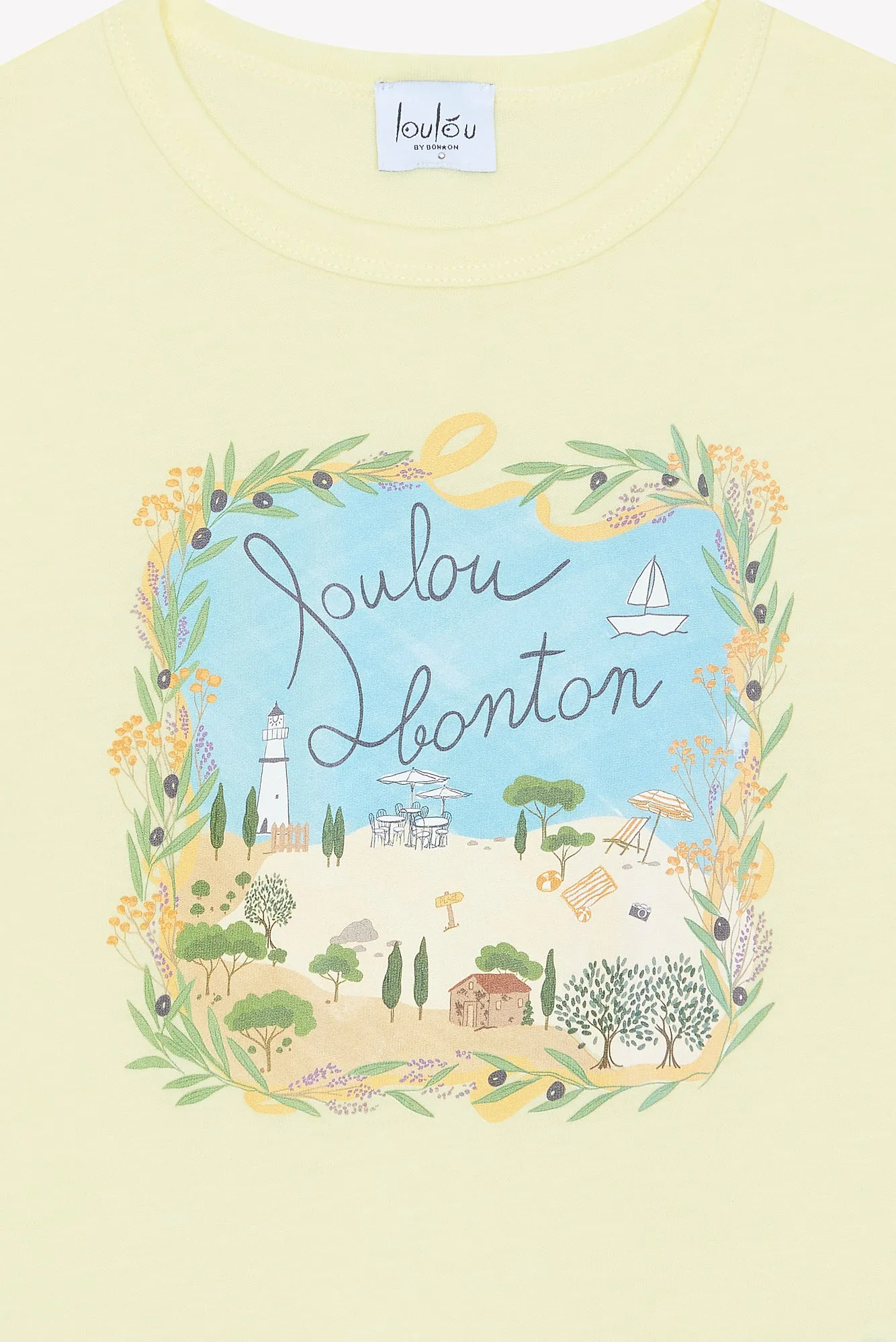 Livo Loulou x Bonton t-shirt gul bomuld børn