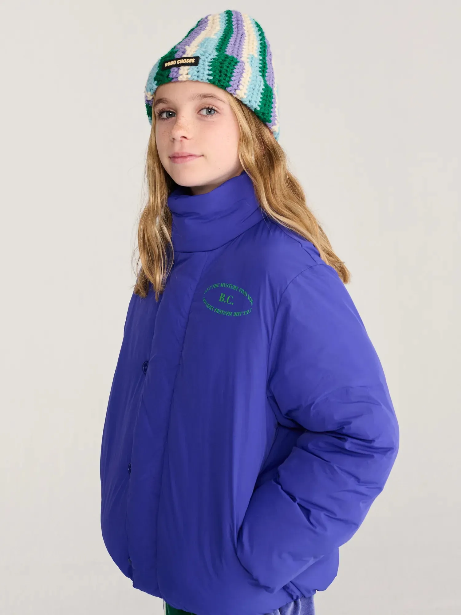 Bobo Choses All About Monsters hue aquablå HEAD52 strik
