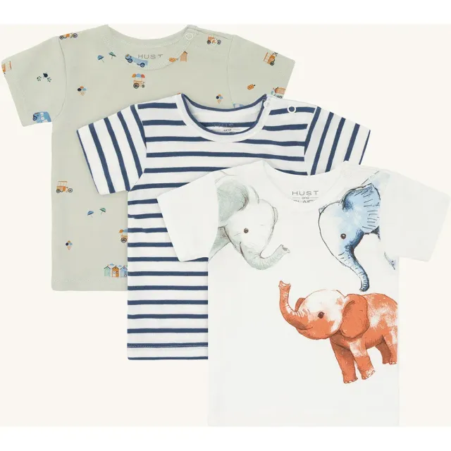 Hust & Claire Albert t-shirt green foam 3-pak bomuld