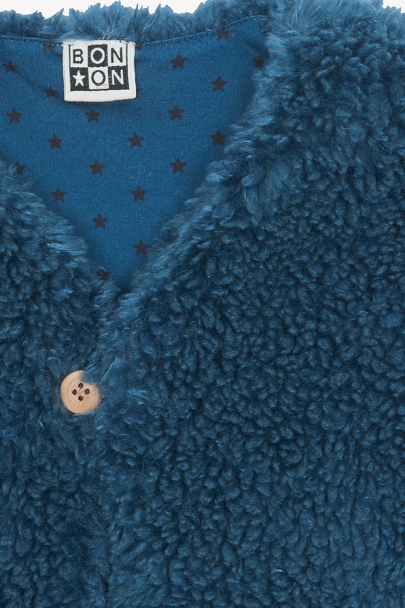 Bonton Beti Blue Lake vest sherpa blå