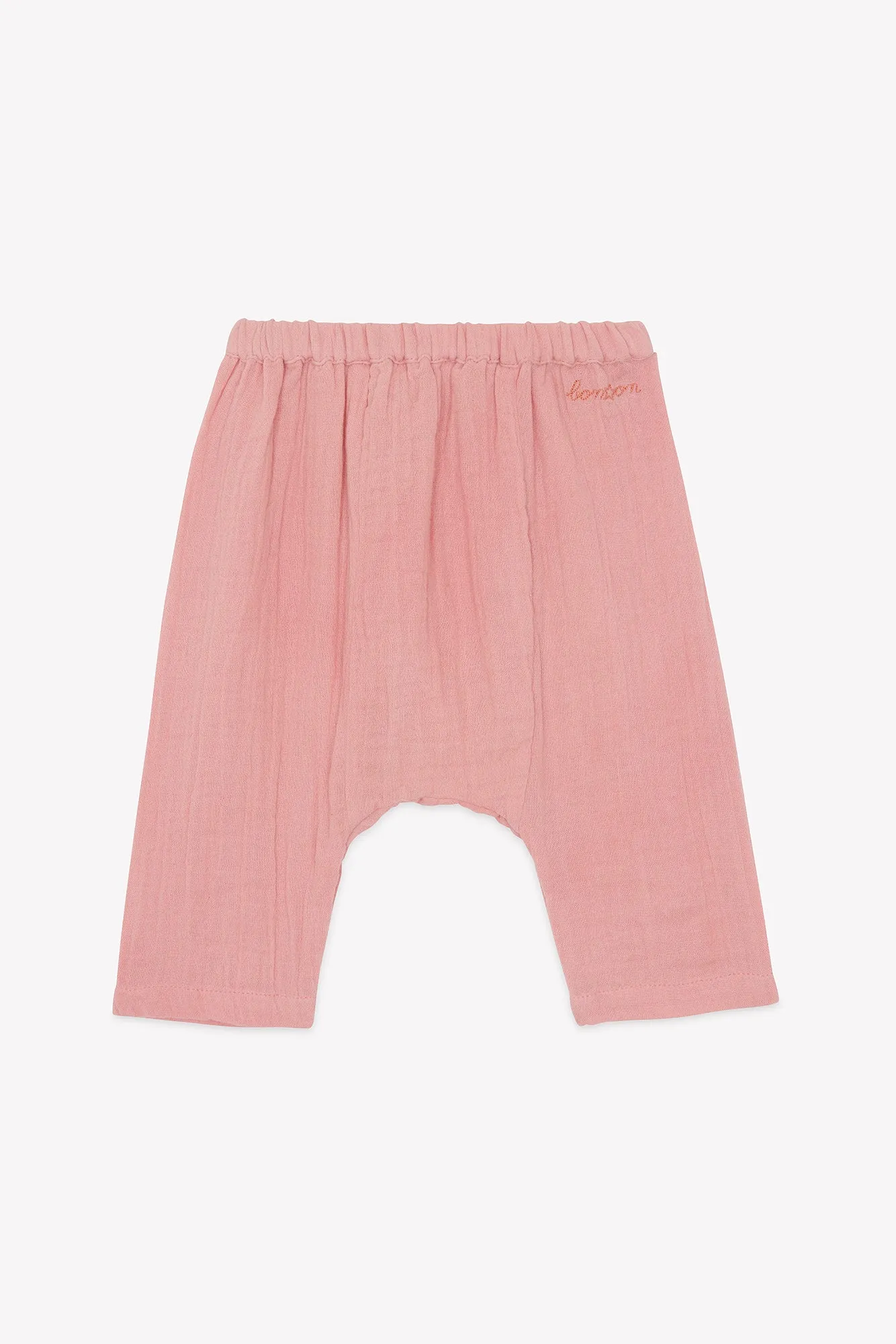 Bonton Laos rosa bukser i bomuldsgaze baby