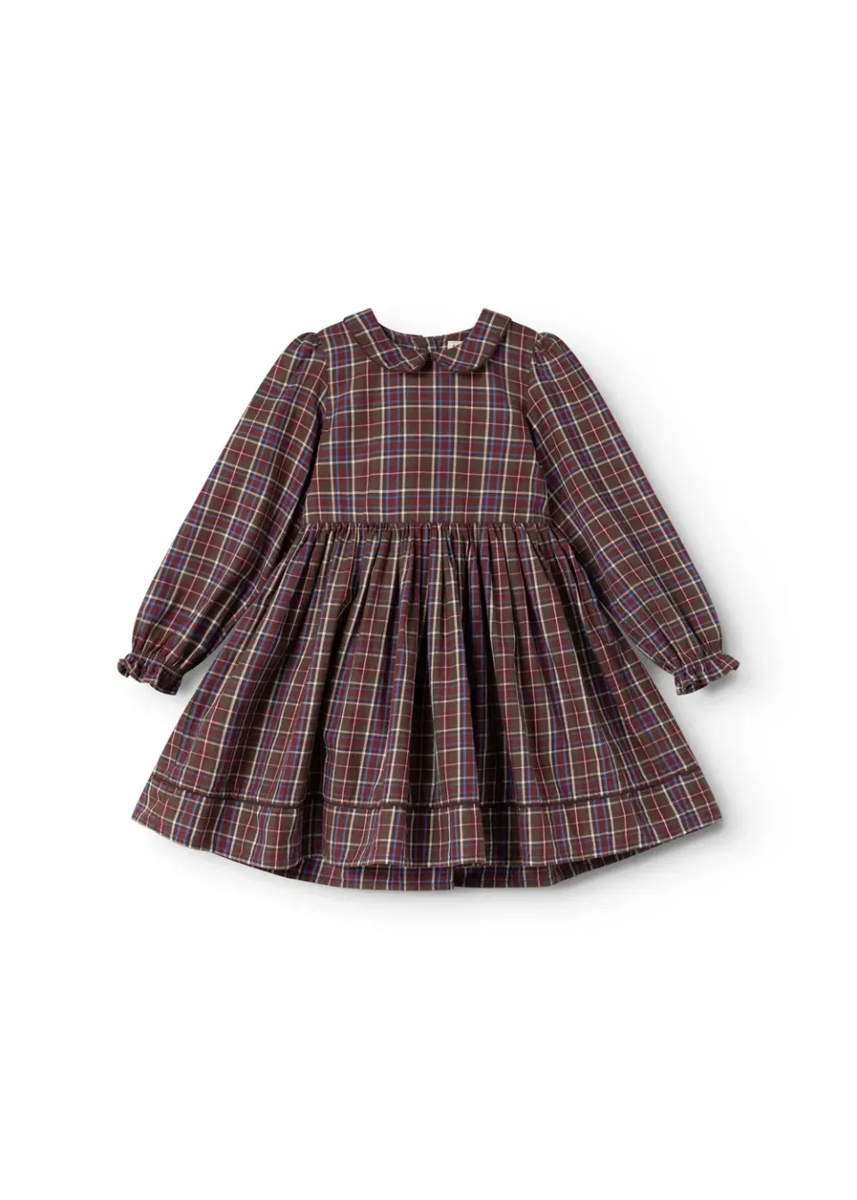 MarMar Darcel LS kjole chocolate check ternet